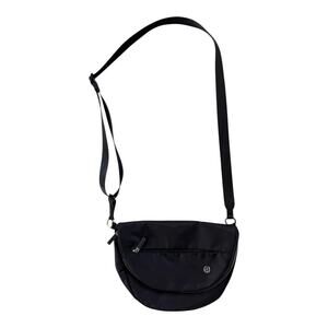 LULULEMON All Night Festival Bag Black Silver Crossbody